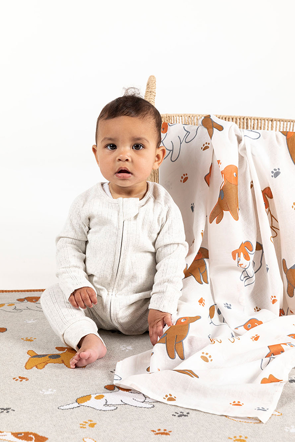 Playful Puppies Swaddle Indus Design