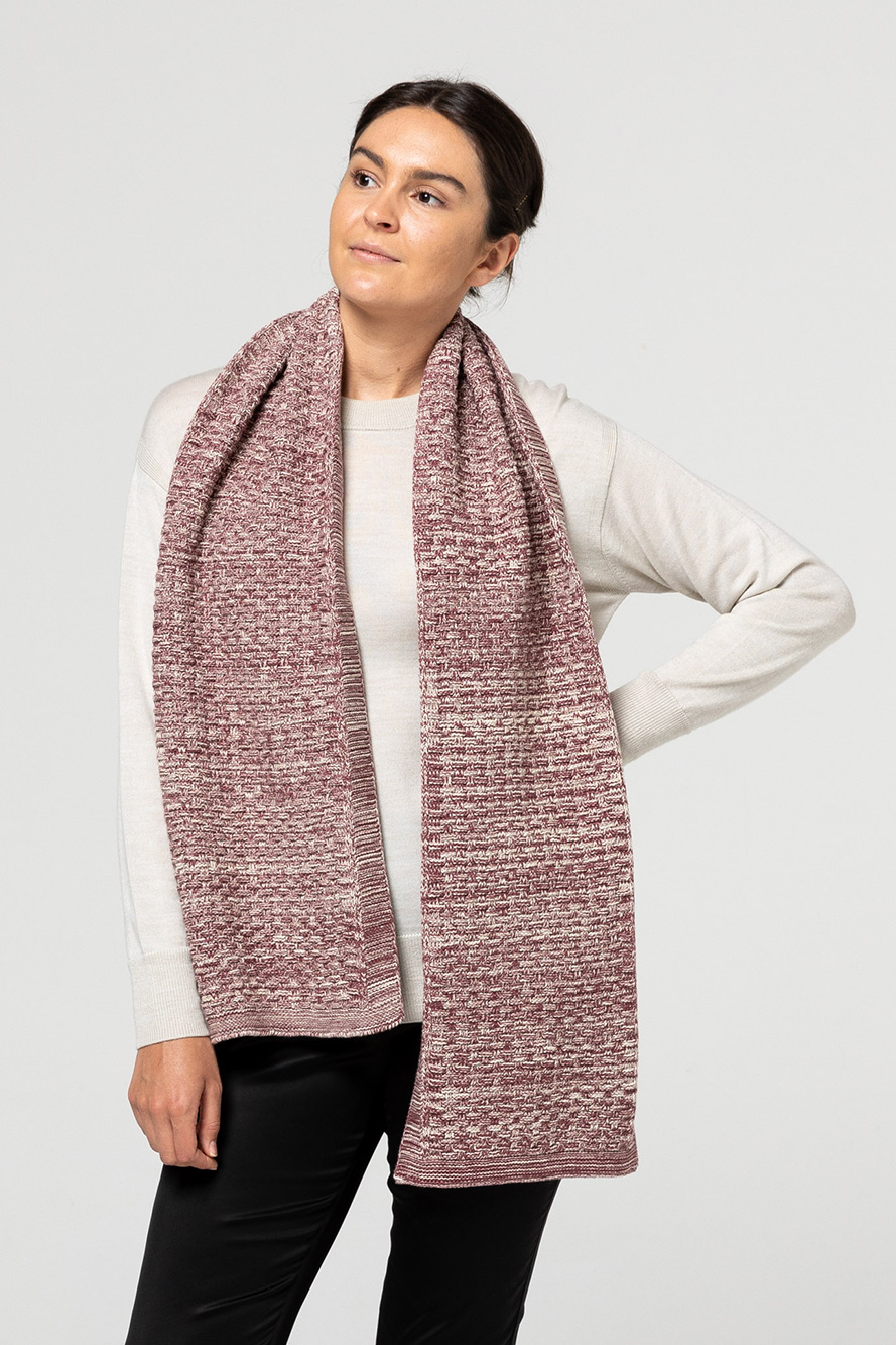 Two Tone Knit Scarf - Indus Design