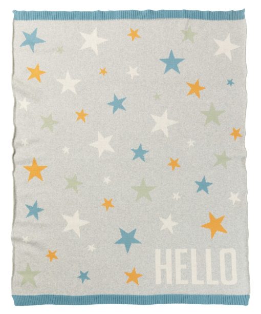 Hello Baby Stars Baby Blanket